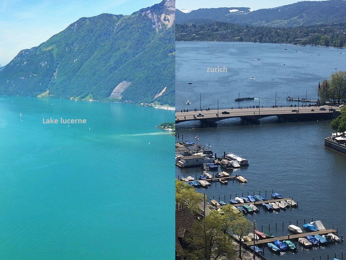 How far is lake lucerne from zurich